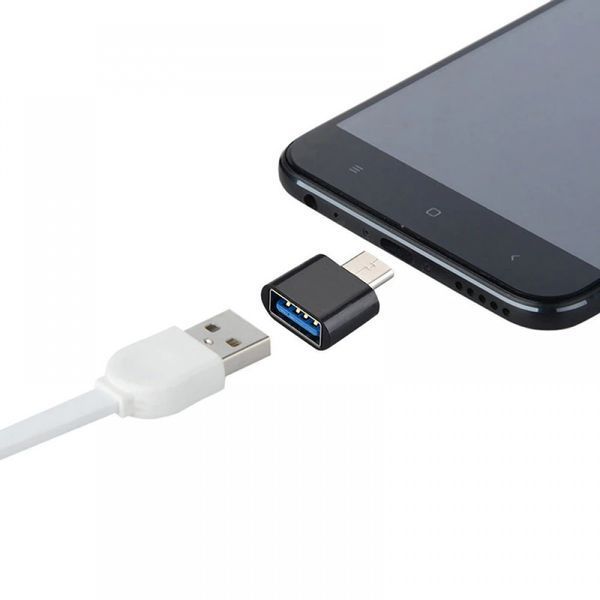 Перехідник адаптера OTG USB Type C (отг перехідник) адаптер для флешки USB роз'єма 00256 фото