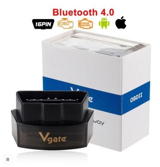 Vgate iCar Pro Bluetooth 4.0 Сканер для діагностики авто, сумісний з iPhone (iOS) та Android 00027 фото