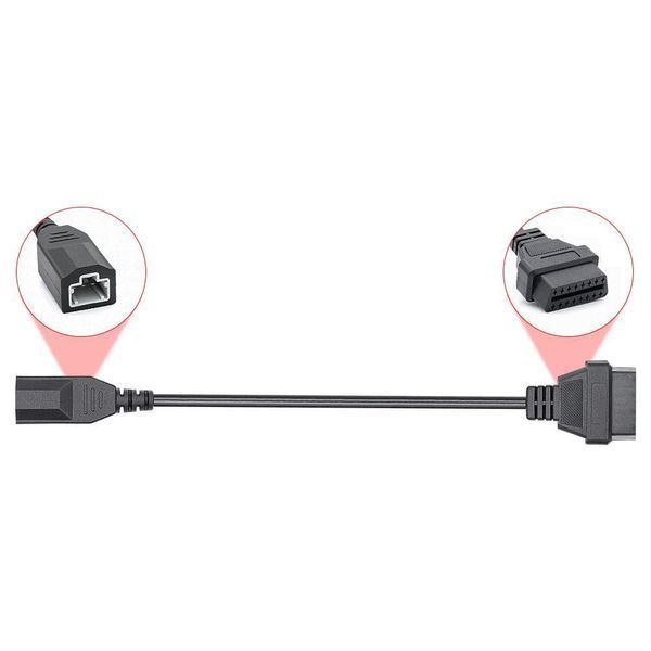 Переходник OBD2 Honda 3pin для подключения диагностики к авто Honda (3pin - 16pin) 00108 фото
