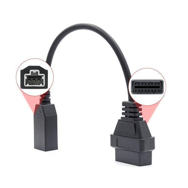 Переходник OBD2 Honda 3pin для подключения диагностики к авто Honda (3pin - 16pin) 00108 фото