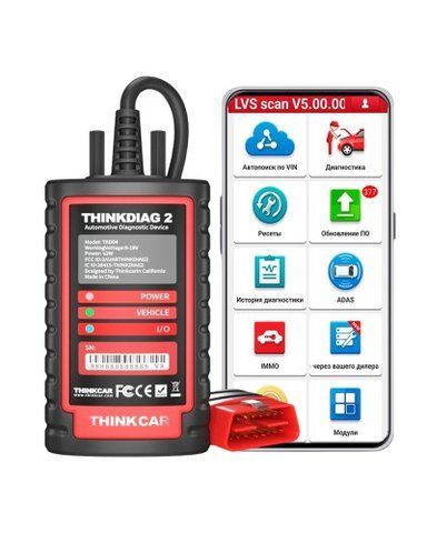Автосканер Thinkdiag 2 + LVS Максимальна версія (Легкові, Вантажні, Електро, 1 Рік оновлень) 00220 фото