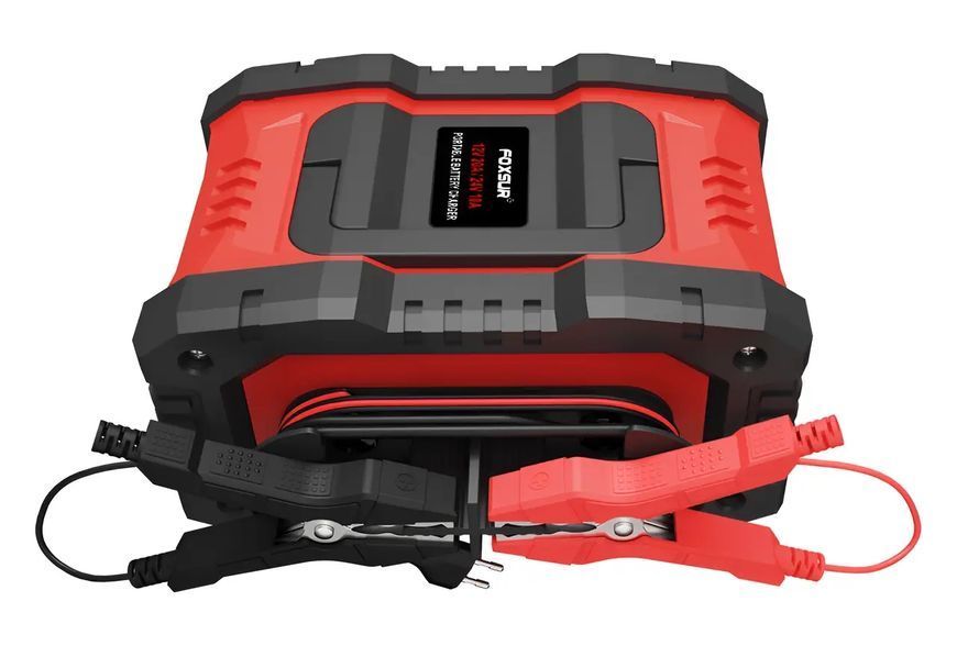 Зарядний пристрій Foxsur FPT 200 12V 20A / 24V 10A для автомобільних акумуляторів 00240 фото