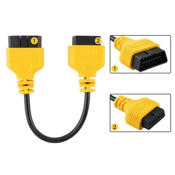 Кабель подовжувач OBD2 AUTOOL 30см 00176 фото