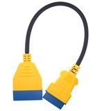 Переходник для диагностики авто Autool GM12 12pin (OBDI, OBD1) на OBD2 16pin (ВАЗ, Daewoo) 00173 фото