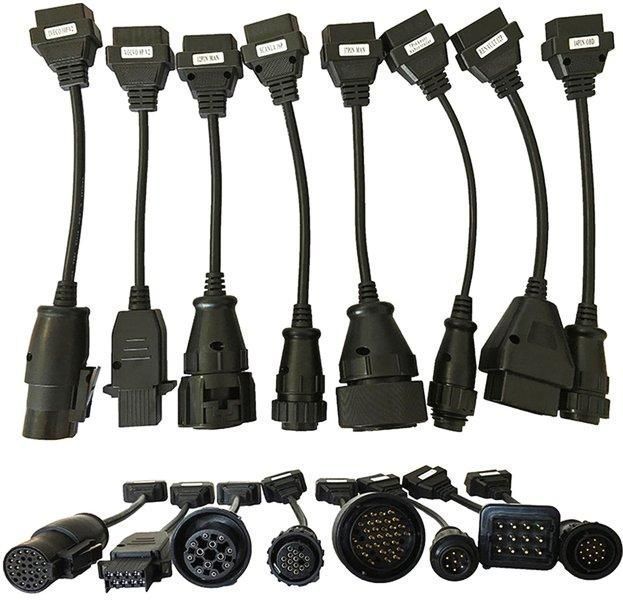 Комплект переходников OBD2 Delphi/AUTOCOM для грузовых автомобилей 00136 фото