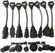 Комплект переходников OBD2 Delphi/AUTOCOM для грузовых автомобилей 00136 фото 2