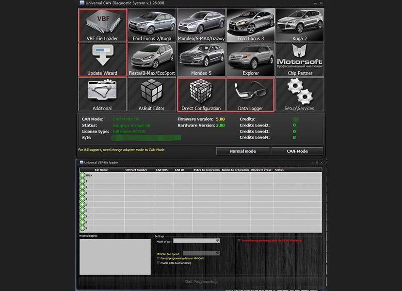 Діагностичний сканер UCDS PRO+ v1.27 OBD2 FOCOM для Ford 00081 фото